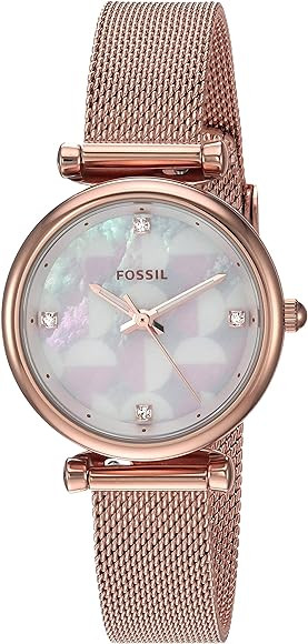Uhrenarmband Fossil ES4566 Stahl Rosé 12mm